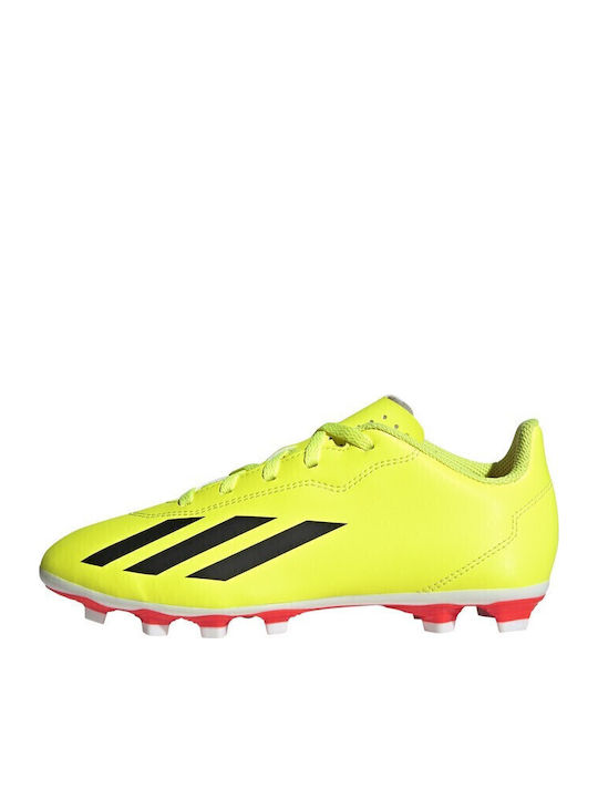 X Crazyfast Club Kids Molded Soccer Shoes Yellow