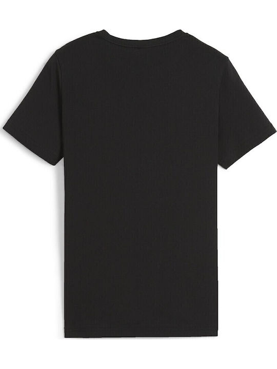 Kinderoberteile T-Shirt Schwarz-Grün