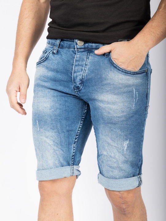 Senior Herrenshorts Jeans Blue