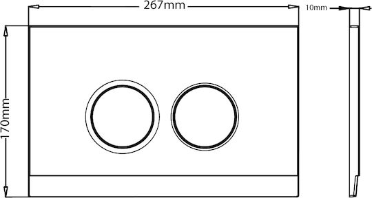 Japar Promicro Built-in Plastic Low Pressure Rectangular Toilet Flush Tank
