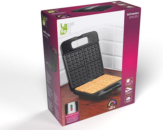 Lafe Βαφλιέρα για Τετράγωνες Βάφλες 4 Θέσεων 1400W