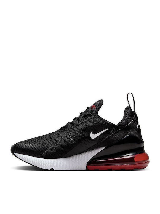 Air Max 270 Αθλητικά Παιδικά Παπούτσια Μπάσκετ με Κορδόνια Μαύρα