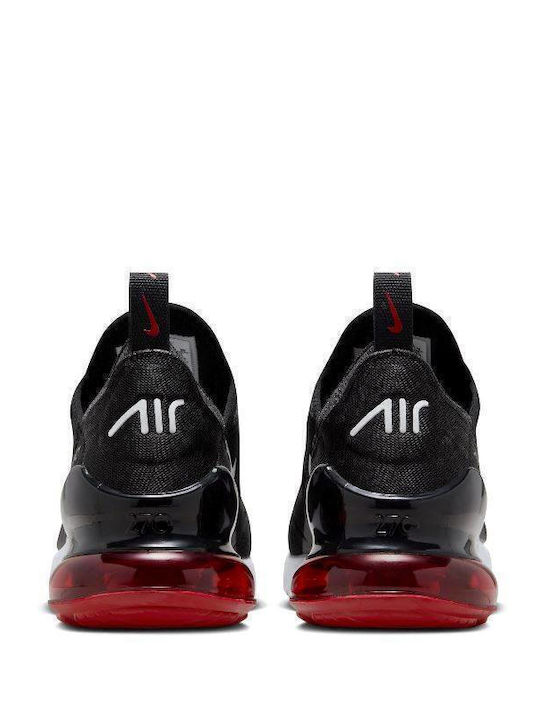 Air Max 270 Αθλητικά Παιδικά Παπούτσια Μπάσκετ με Κορδόνια Μαύρα