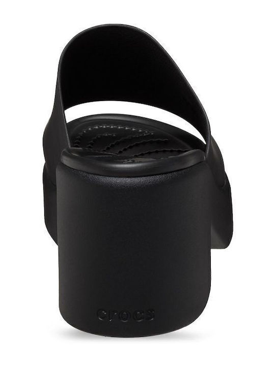 Brooklyn Mules with Chunky High Heel in Black Color
