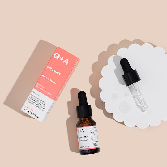Q+A Natural Skincare Collagen Anti-Aging Serum Booster For Face With Collagen For Firming 15ml