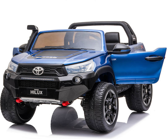 Toyota Hilux Două Locuri Cu Telecomandă Licențiat 24 Volt Albastru