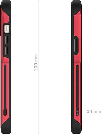 Ghostek Atomic Slim 4 Back Cover Silicon Roșu (iPhone 15 Plus / 16 Plus)