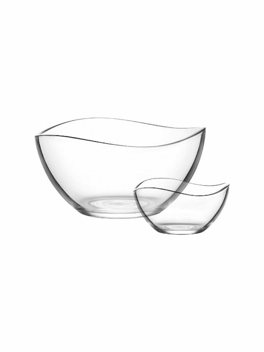 Gurallar Glass Salad Bowl Transparent 7pcs