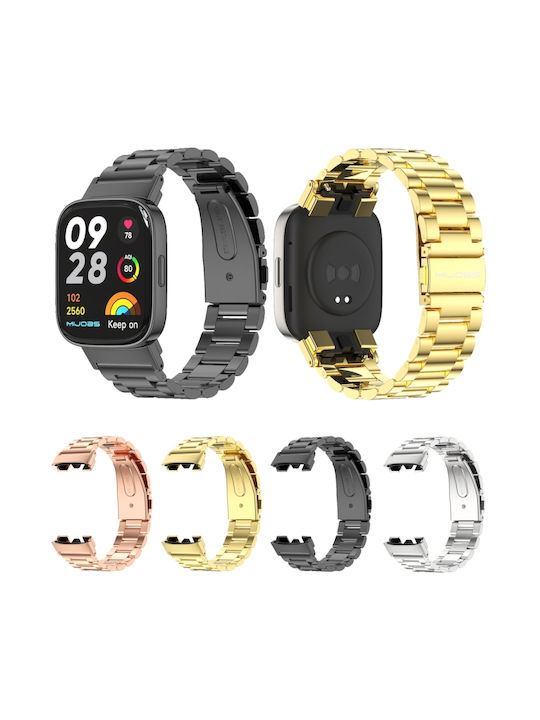 Mijobs Mijobs Three-bead Metal Strap Gray (Redmi Watch 3)