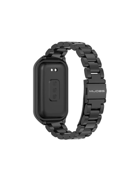 Mijobs Λουράκι Ανοξείδωτο Ατσάλι Γκρι (Xiaomi Smart Band 8 Active / Redmi Band 2)