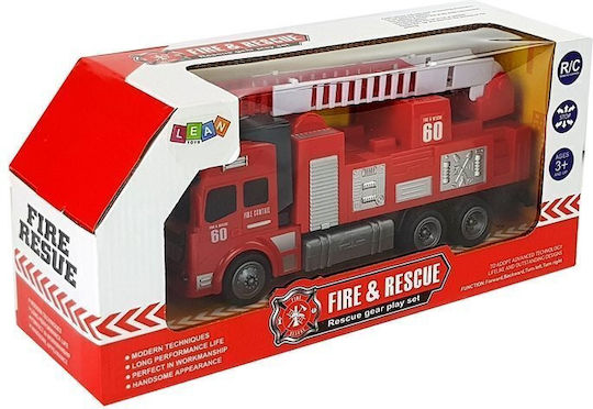Lean Toys Feuerwehr Ferngesteuertes Feuerwehrfahrzeug Rot