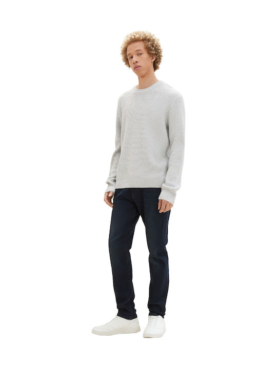 Ανδρικό Παντελόνι Τζιν με Slim Tapered Εφαρμογή Blue black denim
