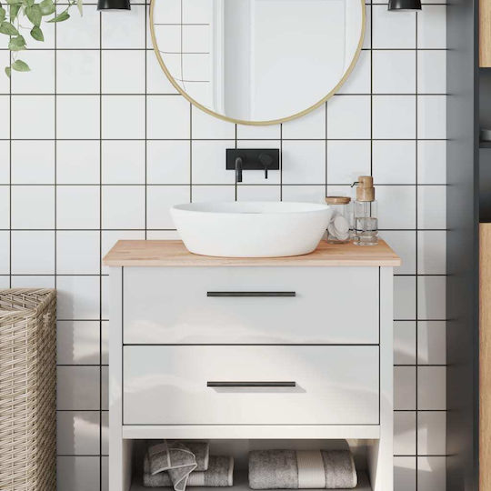 vidaXL Holz Waschtisch ohne Waschbecken Beech wood solid wood
