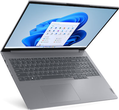Lenovo ThinkBook 16 G6 IRL 16" IPS (Kern i3-1315U/8GB/512GB SSD/W11 Pro) Arctic Grey (Internationale Englische Tastatur)