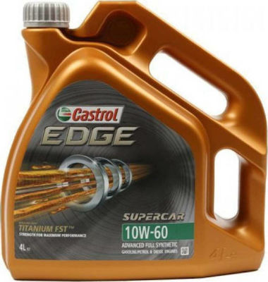 Castrol Συνθετικό Λάδι Αυτοκινήτου Edge Supercar Titanium FST 10W-60 4lt