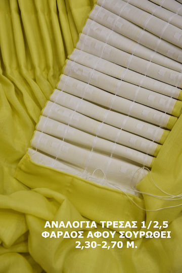 Decotelia Vorhang mit Bleistiftfalten Grüne 600x270cm