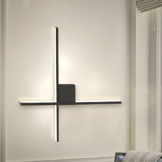 Megapap Cubo Lamp Wall LED Black 40x5x40cm Megapap Cubo Lamp Wall LED Black 40x5x40cm