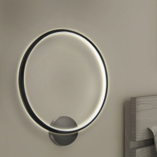 Megapap Lamp Wall LED Black 30x5x30cm Megapap Lamp Wall LED Black 30x5x30cm