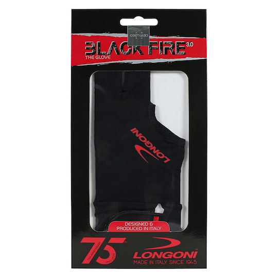 Longoni Dx Γάντι Μπιλιάρδου Μαύρο 1τμχ 12240D