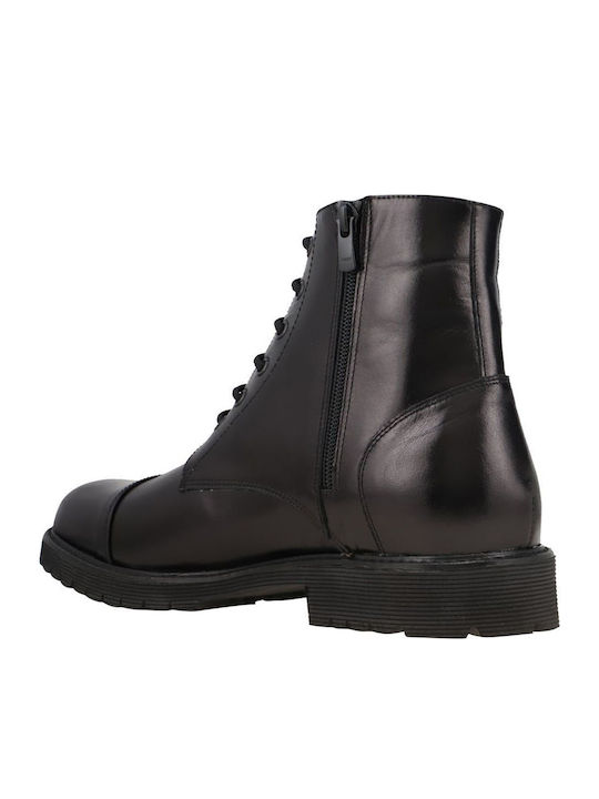 Leder Schwarz Herrenstiefel