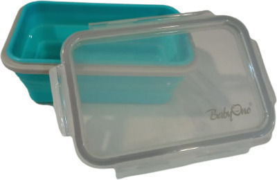 Babyono Silicone Kids' Food Container 0.5lt Blue