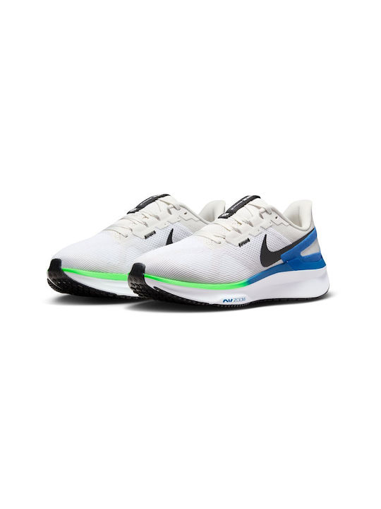 Air Zoom Structure 25 Sport Shoes Running White / Platinum Tint / Star Blue / Black
