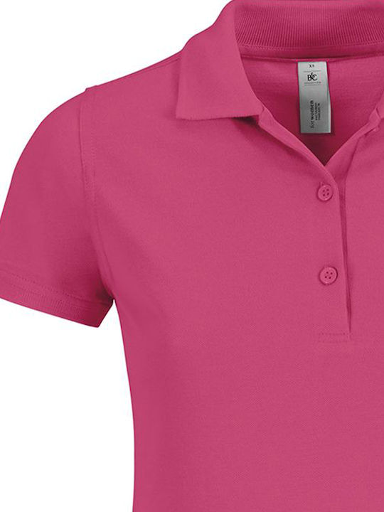 B&C Safran Timeless Women's Short Sleeve Promotional Blouse Fuchsia