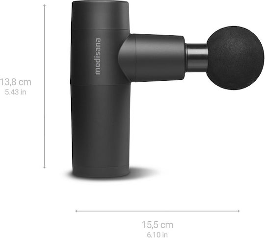 Medisana Mini Arme de masaj pentru picioare, corp & mâini cu vibrație Negru