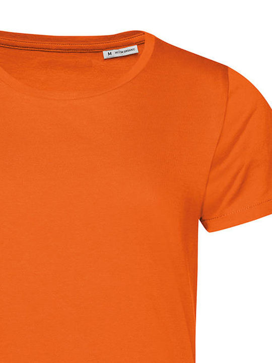 B&C E150 Women's Short Sleeve Promotional T-Shirt Pure Orange