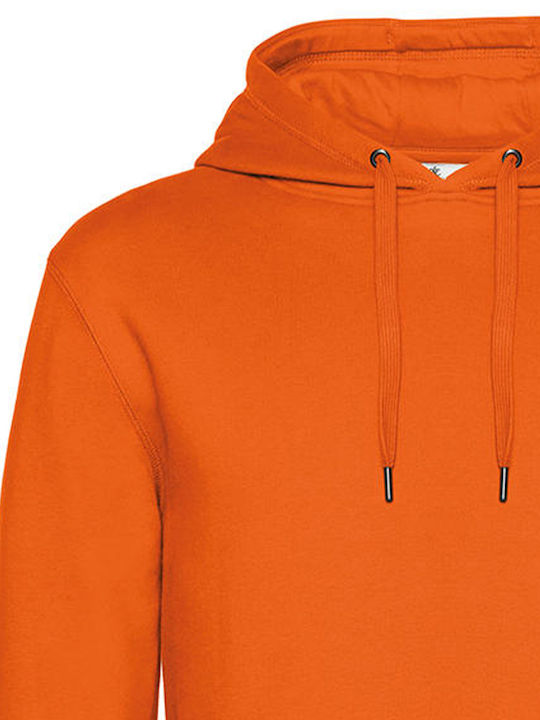 B&C King Men's Long Sleeve Promotional Sweatshirt Pure Orange