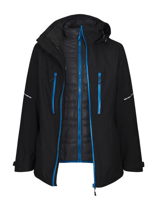 Regatta Herren Winter Jacke Lässig Wasserdicht Schwarz