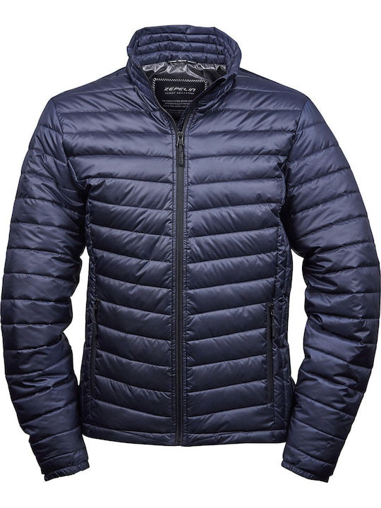 Tee Jays Men's Winter Puffer Jacket Waterproof and Windproof Navy Blue