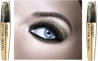 L'Oreal Paris Million Lashes Top Coat Glitter Gel Mascara pentru Volum aur transparent 8.9ml