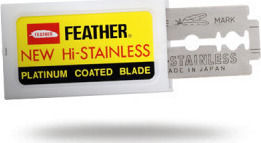 Feather New Hi-Stainless Platinum Coated Blades Резервни остриета 10бр