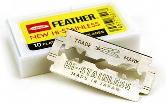 Feather New Hi-Stainless Platinum Coated Blades Резервни остриета 10бр
