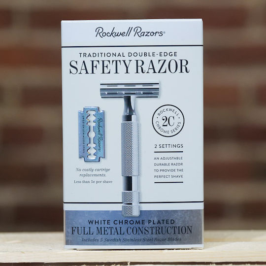 Rockwell Razors 2C Ξυραφάκι Ασφαλείας για Ευαίσθητες Επιδερμίδες White Chrome