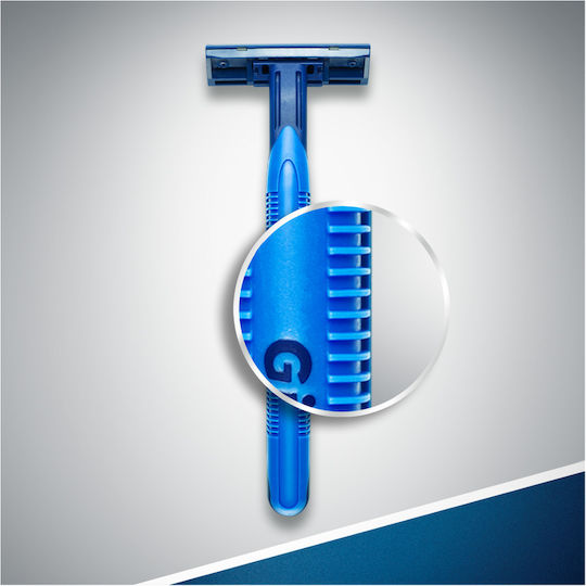 Gillette Blue II Plus Бръсначки за еднократна употреба с 2 остриета и лубрикантна лента 5бр