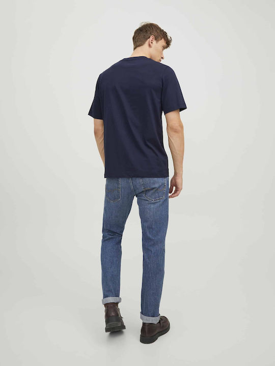 Jack & Jones Herren T-Shirt Kurzarm BLUE