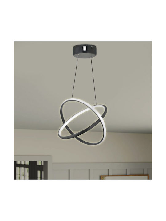 Megapap Pendant Light Black LED with Warm White Light 25x25x70cm