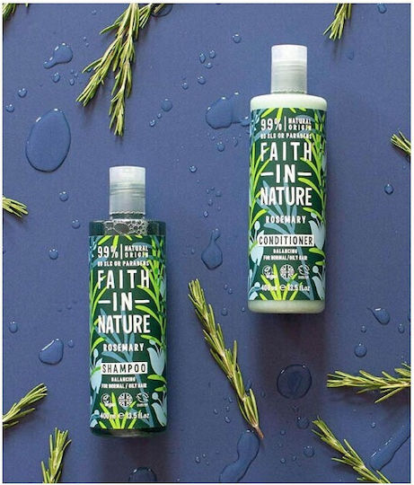 Faith in Nature Rosemary Conditioner κατά της Πιτυρίδας για Λιπαρά Μαλλιά 400ml