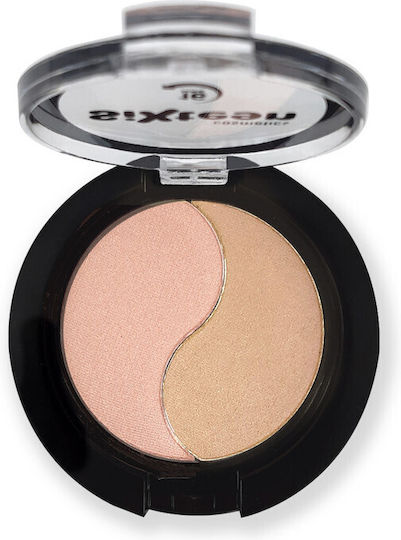 Sixteen Cosmetics Duo Eye Shadow Double Eye Shadow in Pressed Powder Form