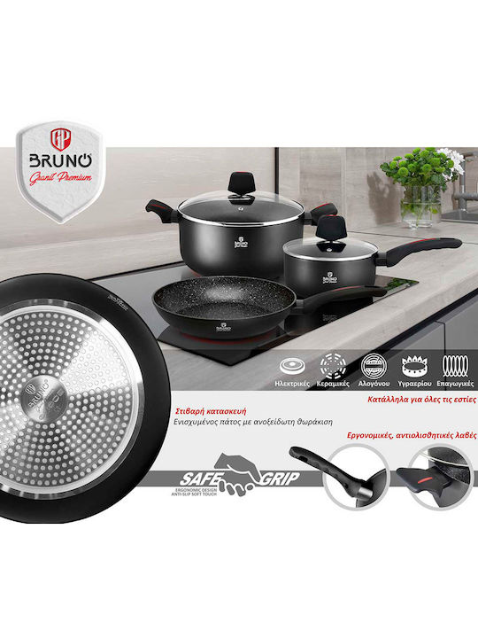 Bruno Granit Premium Tiefer Topf aus Aluminium 24cm