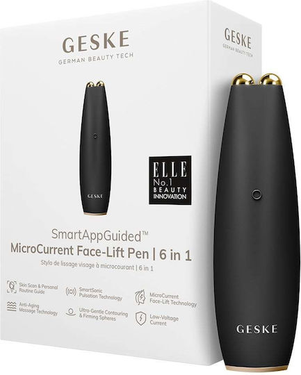 Geske Microcurrent Face-lift Pen 6 In 1 Συσκευή Μασάζ Προσώπου Gray