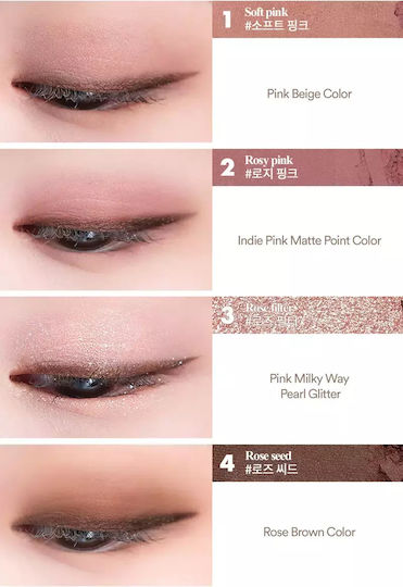 Rom&nd Lidschattenpalette Matt in fester Form Dry Rose 6.5gr