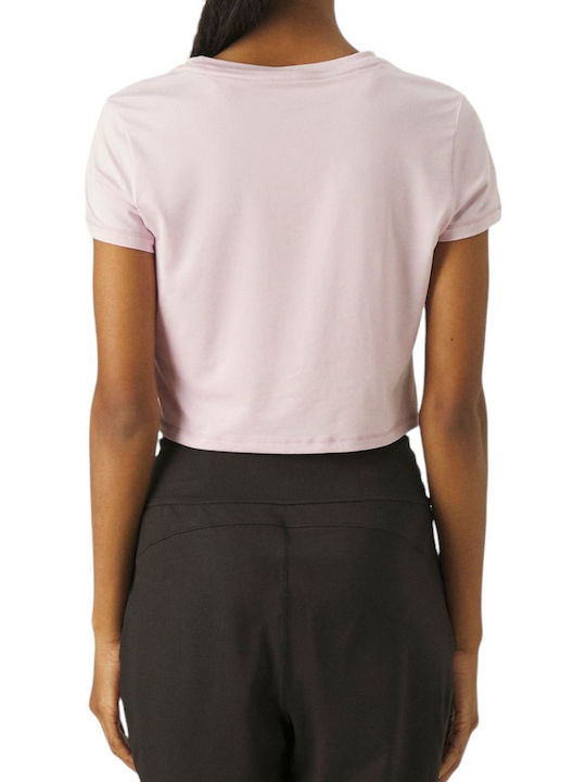 Puma Studio Yogini Lite Twist Women's Athletic Blouse Short Sleeve Lilacc