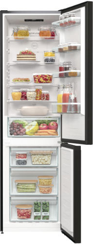 Gorenje Ψυγειοκαταψύκτης 331lt NoFrost Υ200xΠ60xΒ59.2εκ. Μαύρος NRK6202EBXL4