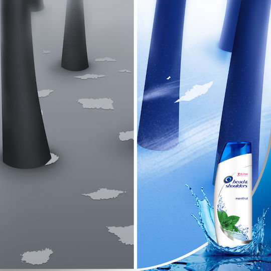Head & Shoulders Menthol Σαμπουάν κατά της Πιτυρίδας για Όλους τους Τύπους Μαλλιών 360ml
