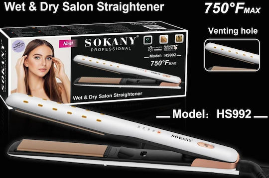 Sokany HS-992 Πρέσα Μαλλιών με Κεραμικές Πλάκες