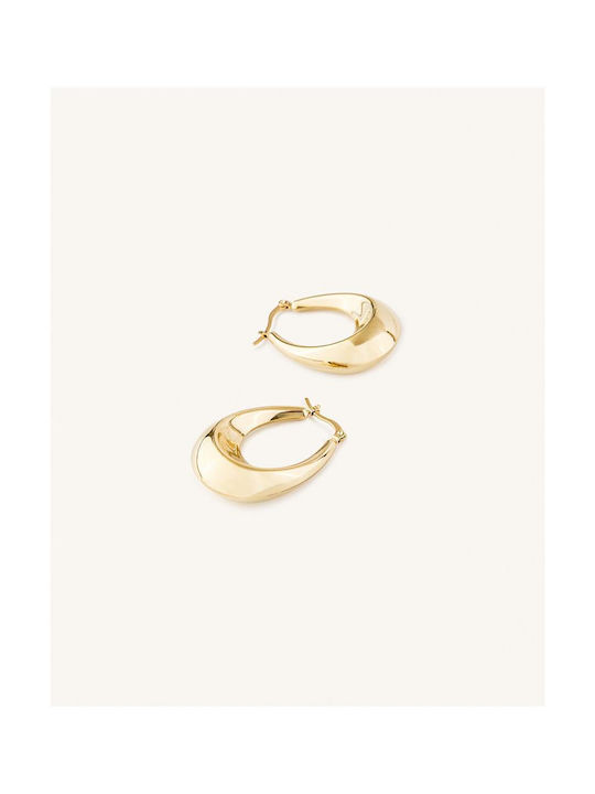 StanStefan Earrings Hoops made of Steel Gold Plated