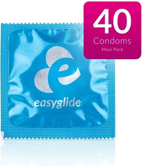 Easyglide Προφυλακτικά 40τμχ 54mm Λεπτά για Φυσική Αίσθηση με Ραβδώσεις Natural